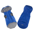 Raincoat Stripe Lining - Αδιάβροχο Σκύλου - Medium : 31cm Μπλε