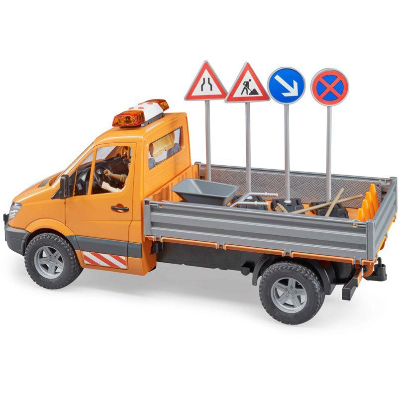 bruder Mercedes Benz Sprinter Φορτηγάκι Δημοτικών Εργασιών Με Εργάτη BR002537