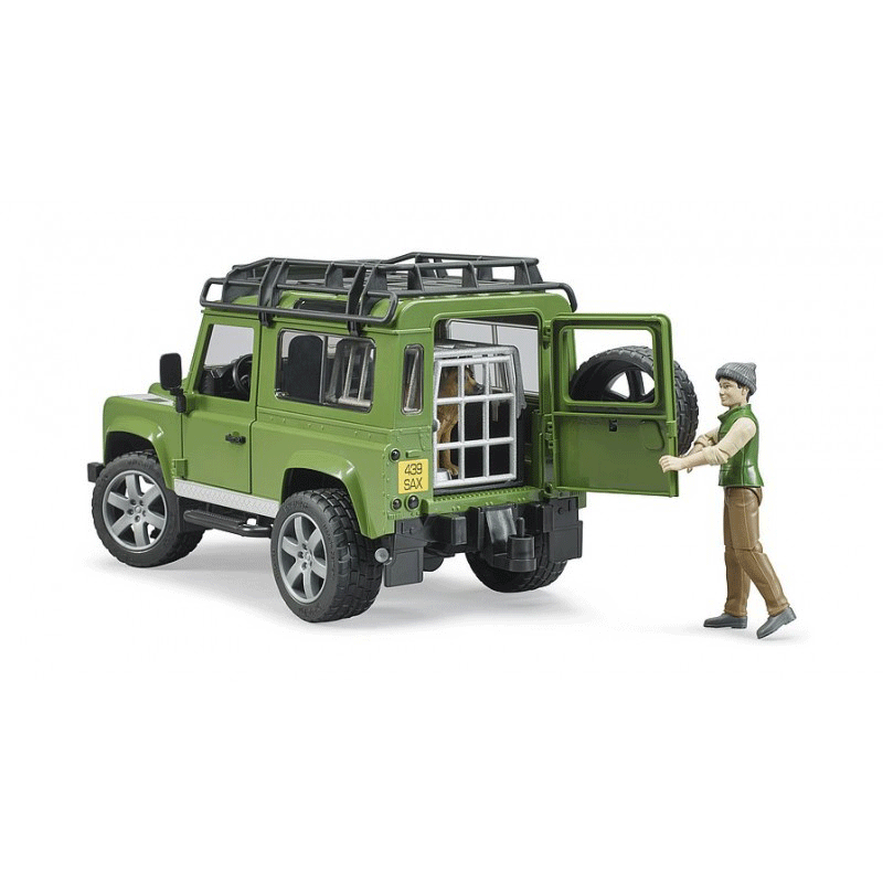 Bruder Τζίπ Land Rover Με Κυνηγό, Σκύλο Και Εξοπλισμό BR002587