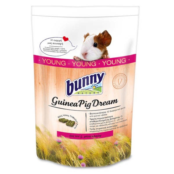 Bunny Guinea Pig Dream Young - Ξηρά Τροφή Για Νεαρά Ινδικά Χοιρίδια 1,5Kg
