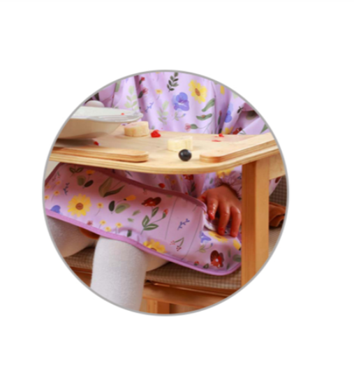 BabyOno: Αδιάβροχη σαλιάρα με μακρύ μανίκι 6m+ Garden BN1476/01
