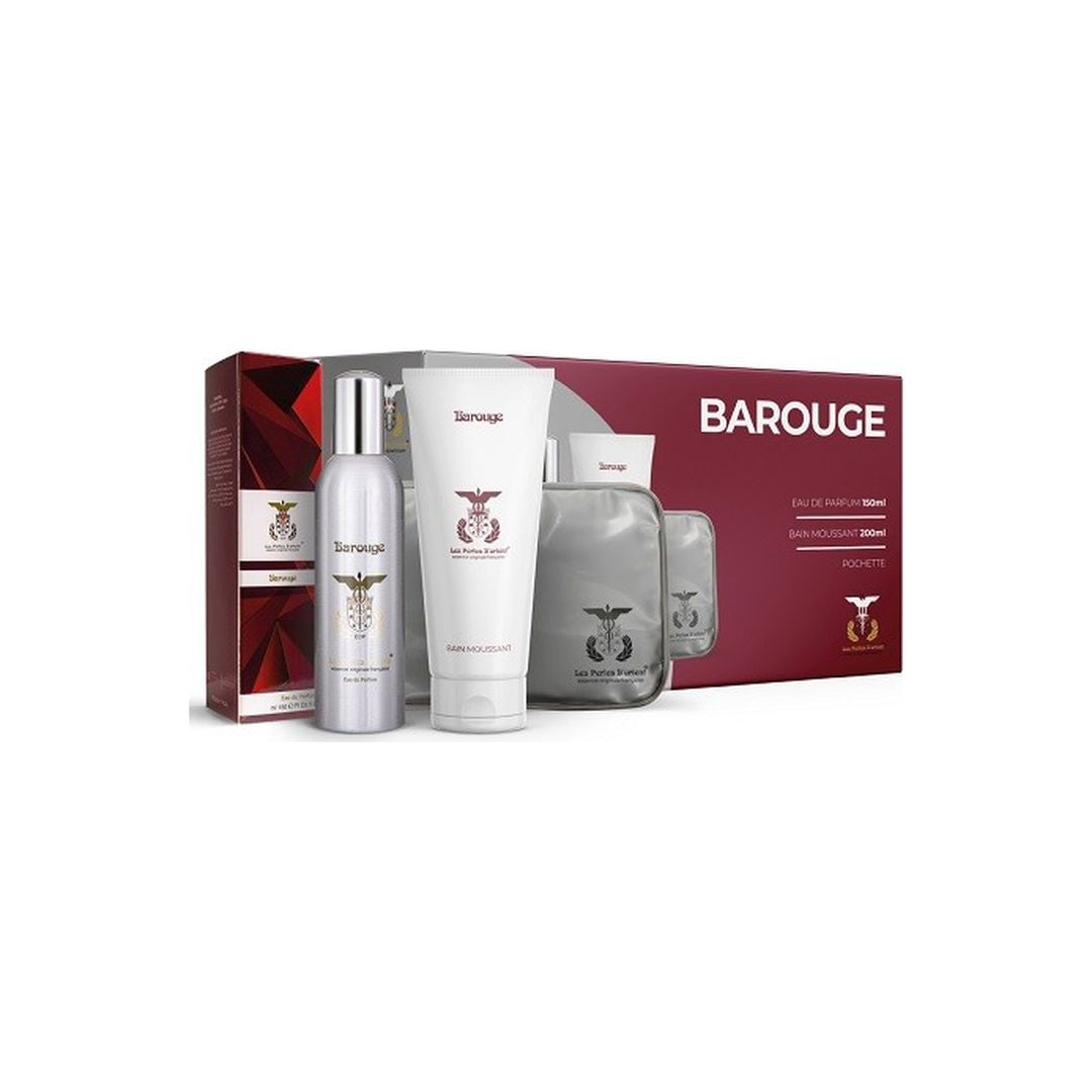 Les Perles | Aluminum Parfum BAROUGE Women Gift Set Eau De Parfum Spray 150ml & Shower Gel 200ml & Wash Bag | LP2887