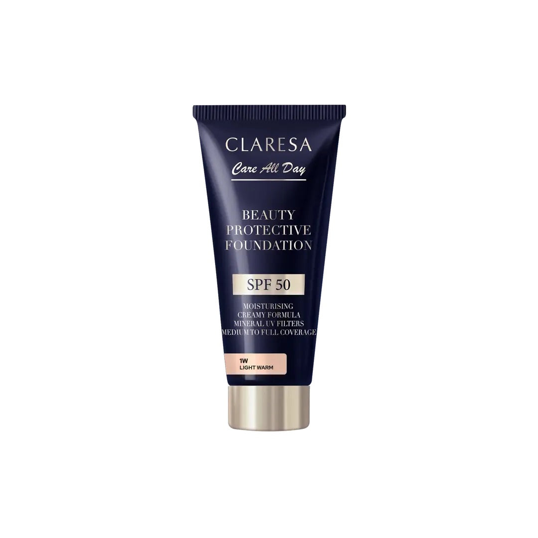 Claresa | “Beauty Protective Foundation" SPF50 – Light Warm 1W (30ml) | CL-BPF-1W