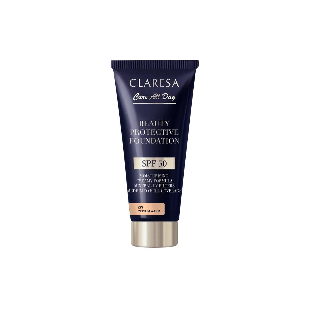 Claresa | “Beauty Protective Foundation" SPF50 – Medium Warm 2W (30ml) | CL-BPF-2W