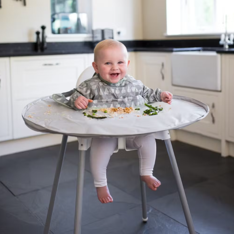 Tidy Tot Σετ Σαλιάρας - Δίσκου Dove Grey Bib &amp; Tray Kit SKU104