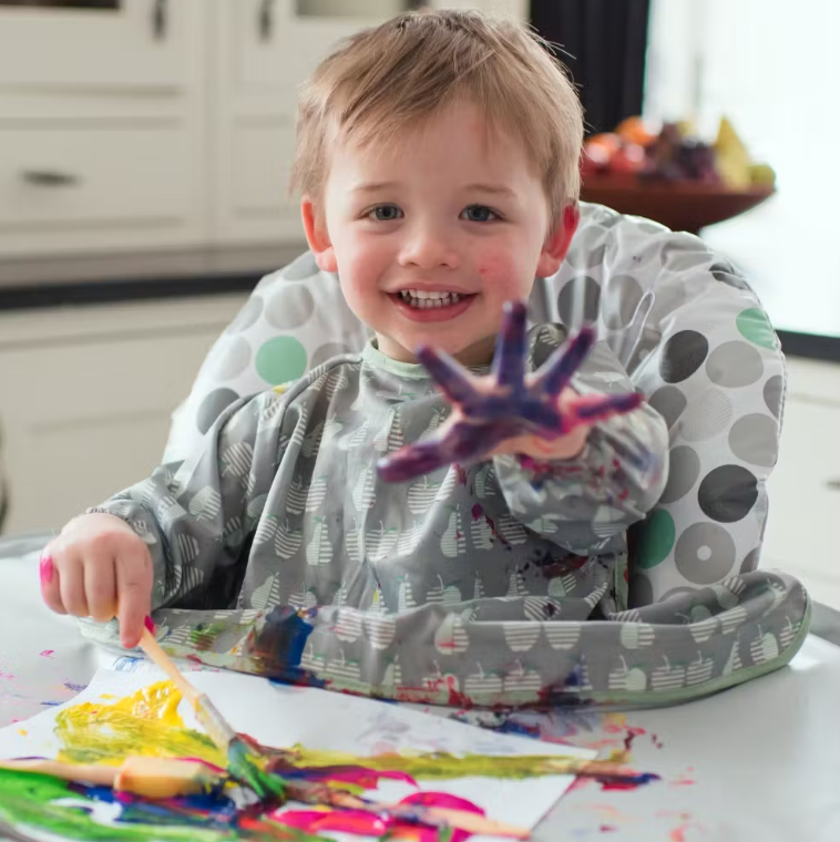 Tidy Tot Σετ Σαλιάρας - Δίσκου Dove Grey Bib &amp; Tray Kit SKU104