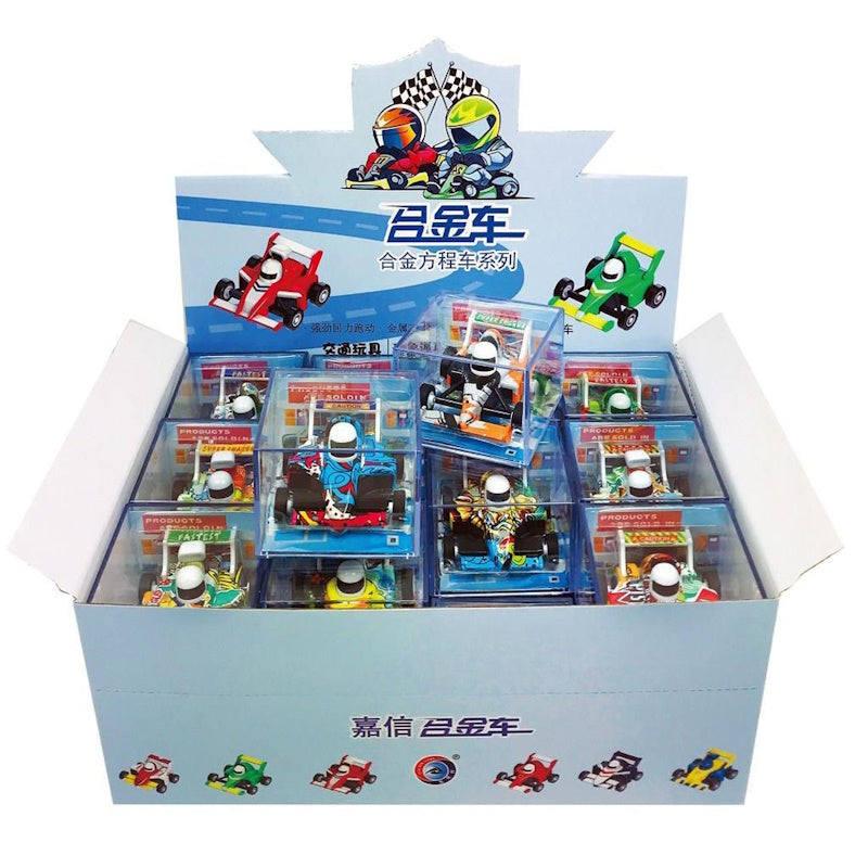 Luna Toys Όχημα Αγωνιστικό Pull Back  Διάφορα Σχέδια (1Τμχ)