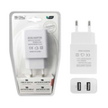 Αντάπτορας φόρτισης πρίζας με 2 θύρες USB - S2 - 099712