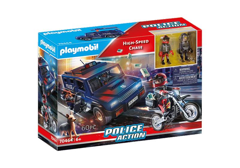 Playmobil Police Action Αστυνομική Επιχείρηση Σύλληψης Ληστών 70464