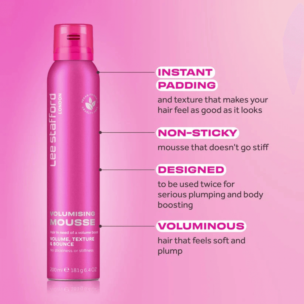 Αφρός Μαλλιών Για Όγκο &amp; Φυσικό Κράτημα Styling Volumising Mousse 200ml | Lee Stafford