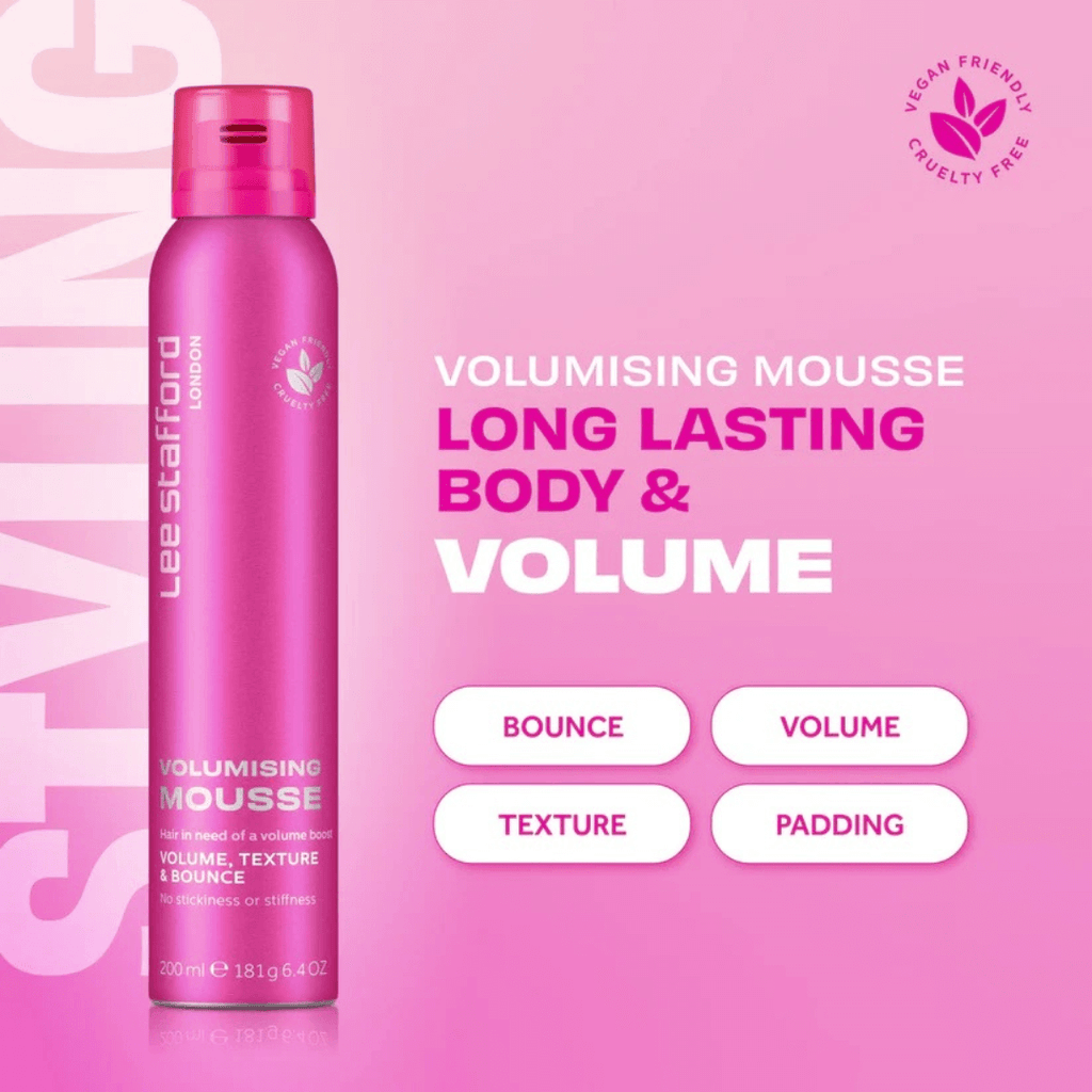 Αφρός Μαλλιών Για Όγκο &amp; Φυσικό Κράτημα Styling Volumising Mousse 200ml | Lee Stafford