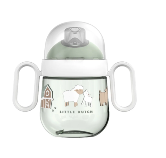 LITTLE DUTCH. Εκπαιδευτικό ποτηράκι με χειρολαβές Mio 200 ml - Little Farm