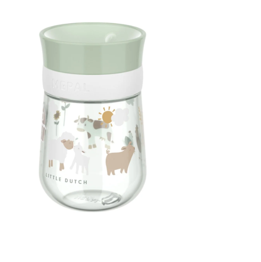 LITTLE DUTCH. Εκπαιδευτικό ποτηράκι περιμετρικό Mio 300 ml - Little Farm