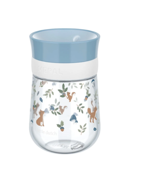 LITTLE DUTCH. Εκπαιδευτικό ποτηράκι περιμετρικό Mio 300 ml - Forest Friends