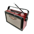 Επαναφορτιζόμενο ραδιόφωνο Retro - PX-85BT - 700857 - Red