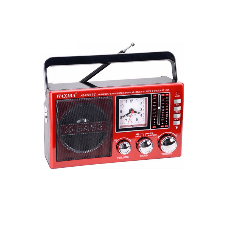 Επαναφορτιζόμενο ραδιόφωνο - XB-872BT-C - 108723 - Red