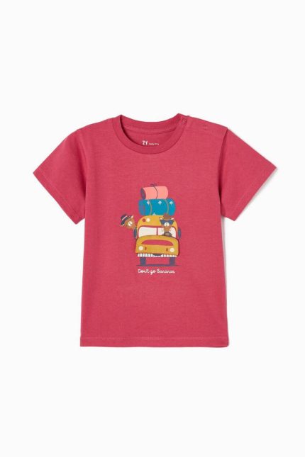 Ζippy Kids μπλουζάκι baby αγόρι μπορντό