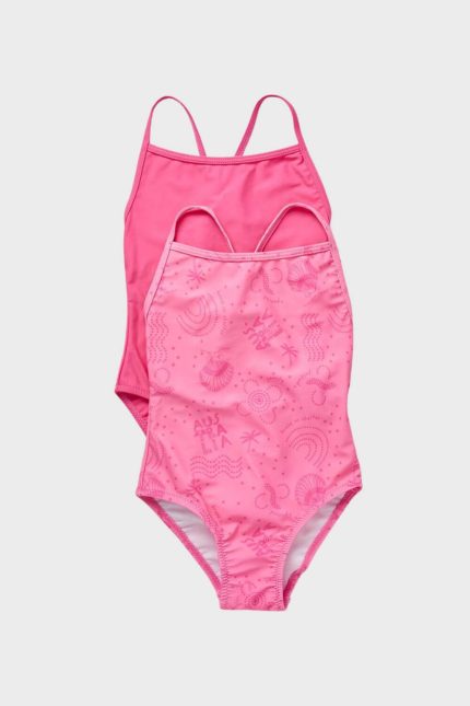 Zippy Kids σετ 2 μαγιό ροζ