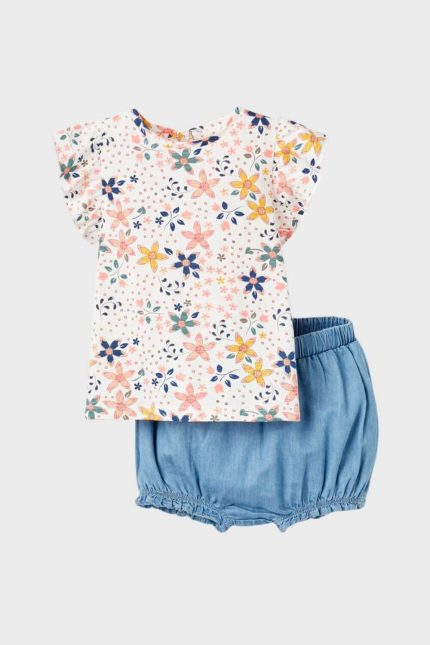 Zippy-kids σετ baby girl λευκό/μπλε