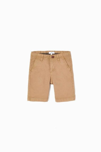Ζippy Kids σορτς CHINO για αγόρι camel