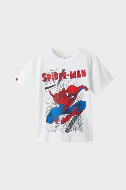 Ζippy Kids t-shirt Spiderman λευκό