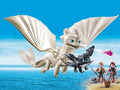 Playmobil Dragons Η Λευκή Οργή Κι Ένας Δρακούλης Με Τα Παιδιά 70038
