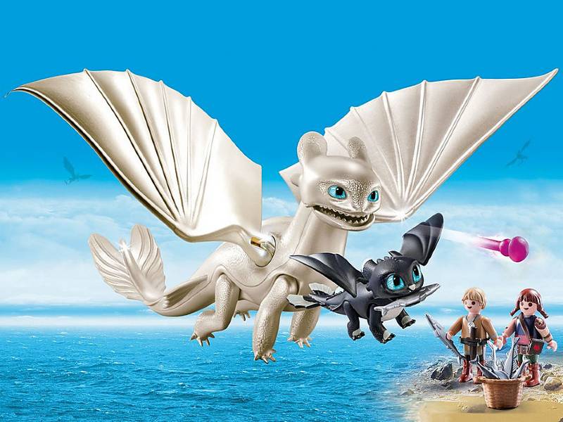 Playmobil Dragons Η Λευκή Οργή Κι Ένας Δρακούλης Με Τα Παιδιά 70038
