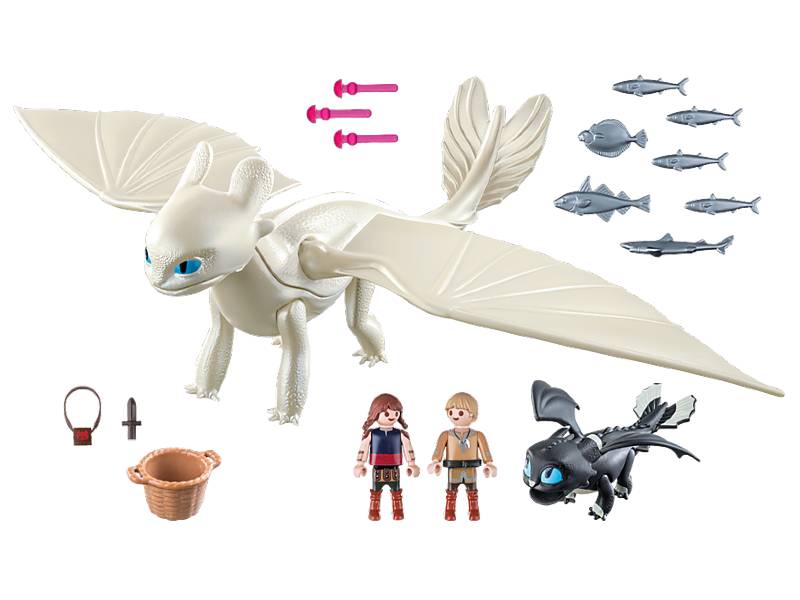 Playmobil Dragons Η Λευκή Οργή Κι Ένας Δρακούλης Με Τα Παιδιά 70038