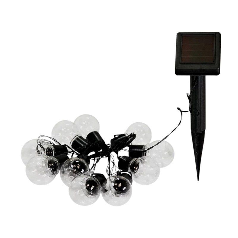 Ηλιακή γιρλάντα φωτισμού LED - 10m - 10Lamps - 152943 - Warm White