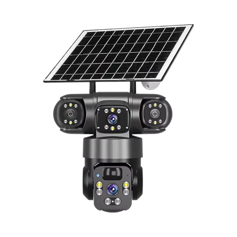 Ηλιακή κάμερα ασφαλείας IP τριπλή - WIFI - Security Camera - Q20 - 020324