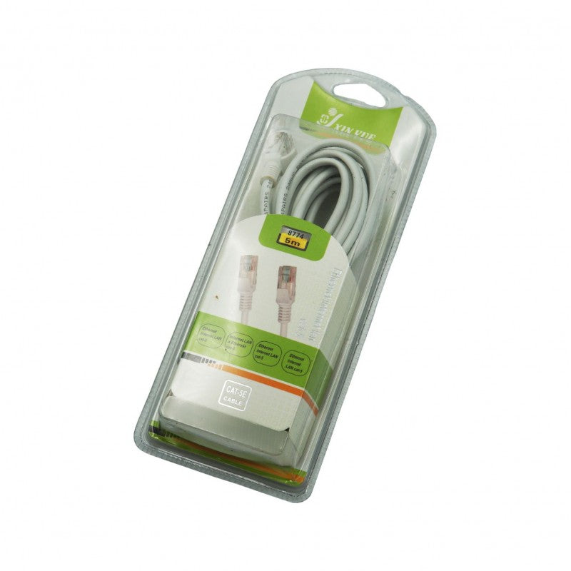 ΚΑΛΩΔΙΟ ETHERNET CAT-5E 5m TY-8774