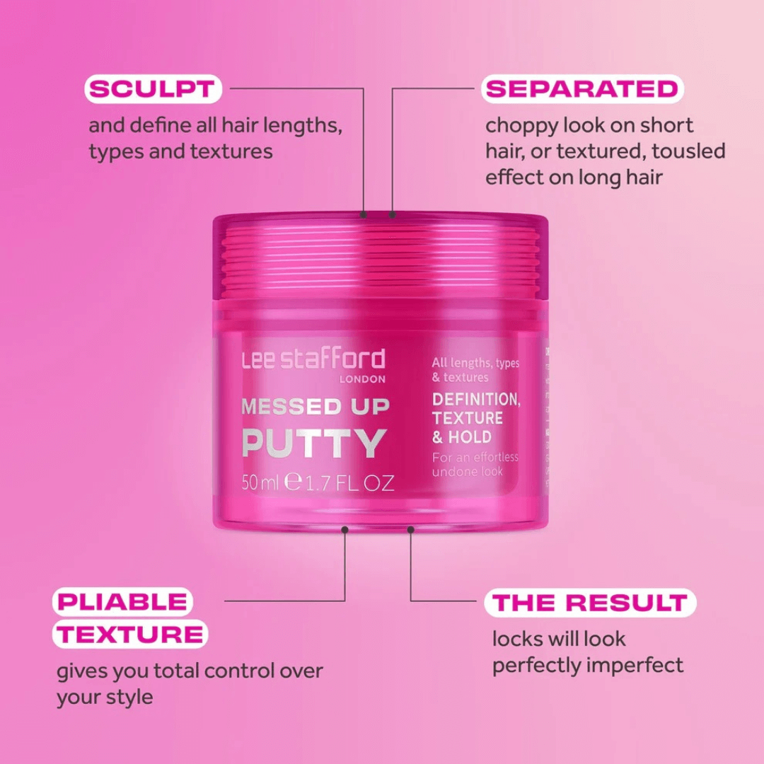 Κρέμα Για Styling Μαλλιών Messed Up Putty - 50ml | Lee Stafford