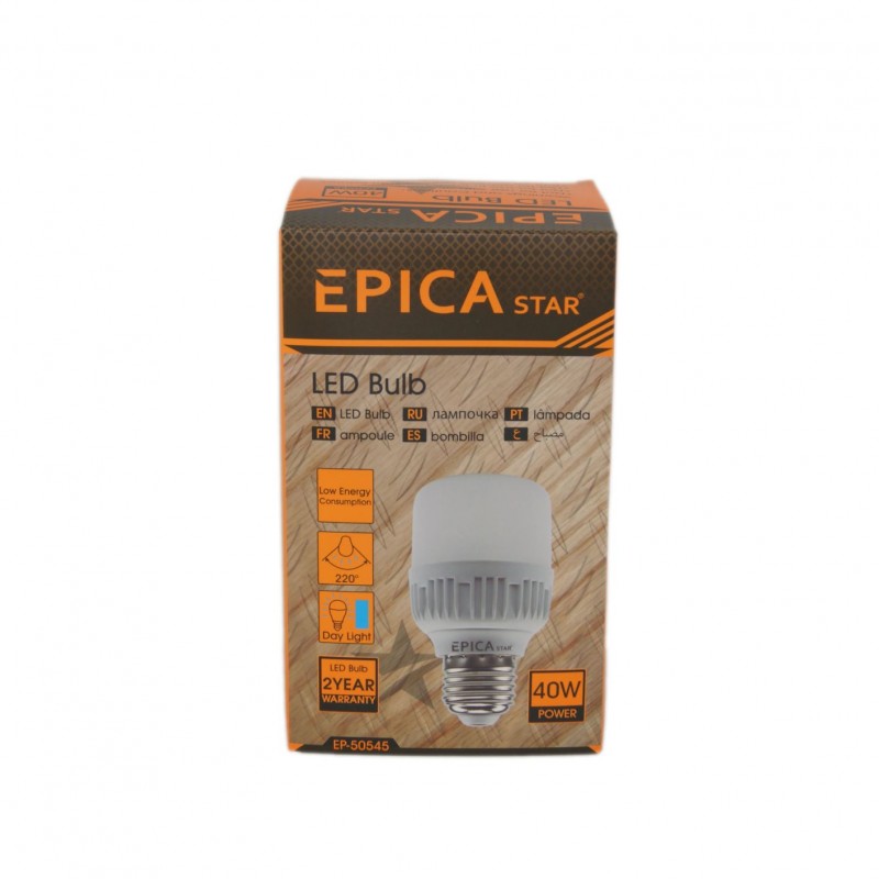 ΛΑΜΠΑ LED E27/40W/6500K EPICA STAR EP-50545