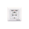 Πρίζα με 2 θύρες USB - Χωνευτή - 16A - 068509