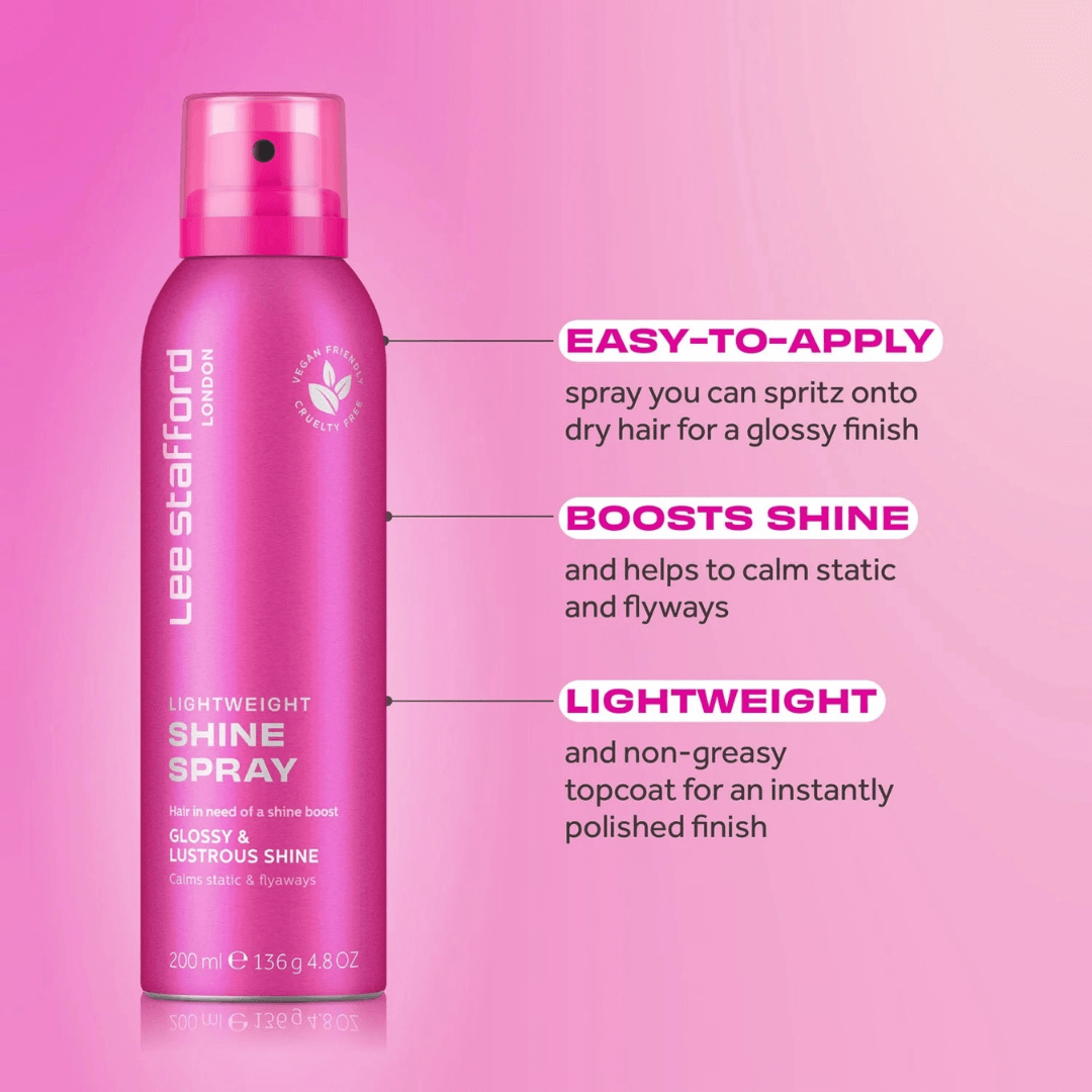 Σπρέι Λάμψης &amp; Ενυδάτωσης Μαλλιών-Lightweight Shine Spray 200ml | Lee Stafford