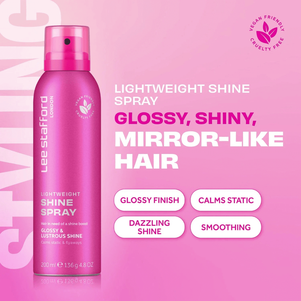Σπρέι Λάμψης &amp; Ενυδάτωσης Μαλλιών-Lightweight Shine Spray 200ml | Lee Stafford