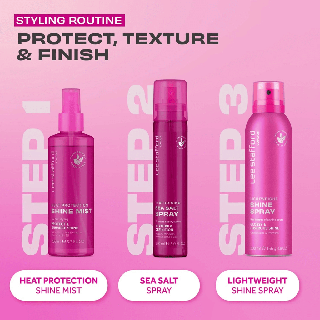 Σπρέι Λάμψης &amp; Ενυδάτωσης Μαλλιών-Lightweight Shine Spray 200ml | Lee Stafford