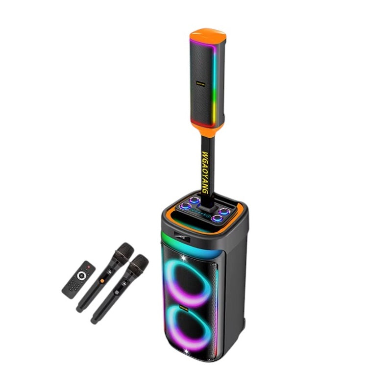 Φορητό ηχείο subwoofer με 2 μικρόφωνα Karaoke - WGY-SZ8809 - 088095
