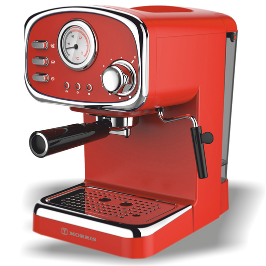ΜΗΧΑΝΗ ESPRESSO MORRIS R20808EMR RETRO SERIES RED