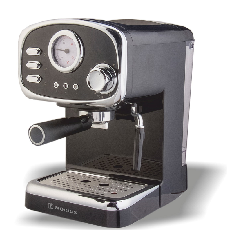 ΜΗΧΑΝΗ ESPRESSO MORRIS R20822EMK RETRO SERIES BLACK