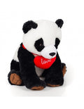 Λούτρινο Αρκουδάκι Panda Με Κόκκινη Καρδιά 26 εκ (59510V)
