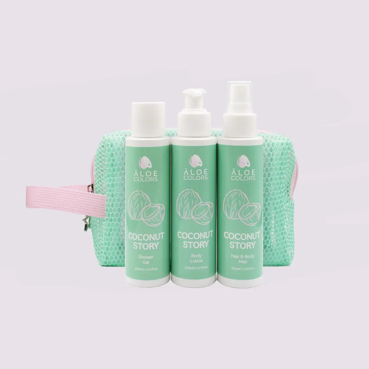 Summer Bag -Coconut Story- Shower Gel + Mist + Body Lotion | Aloe+ Colors