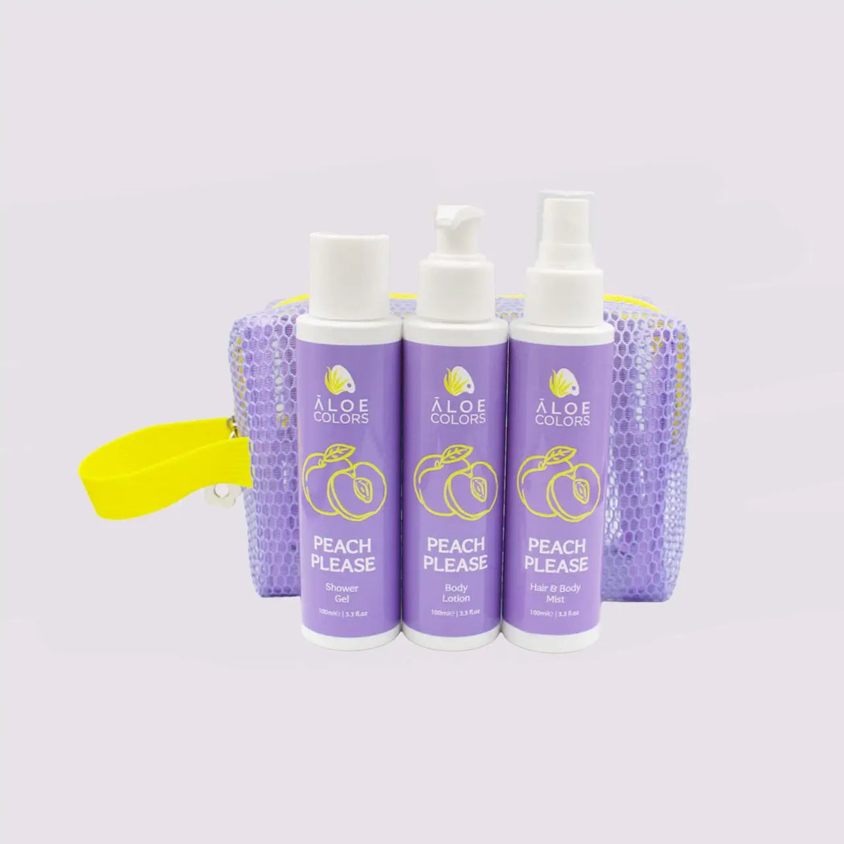 Summer Bag -Peach Please- Shower Gel + Mist + Body Lotion | Aloe+ Colors