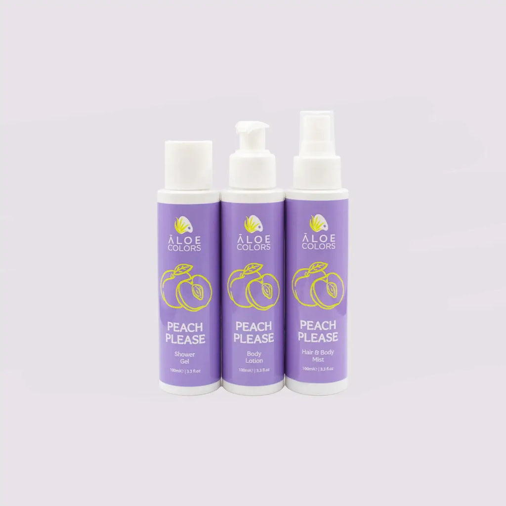 Summer Bag -Peach Please- Shower Gel + Mist + Body Lotion | Aloe+ Colors