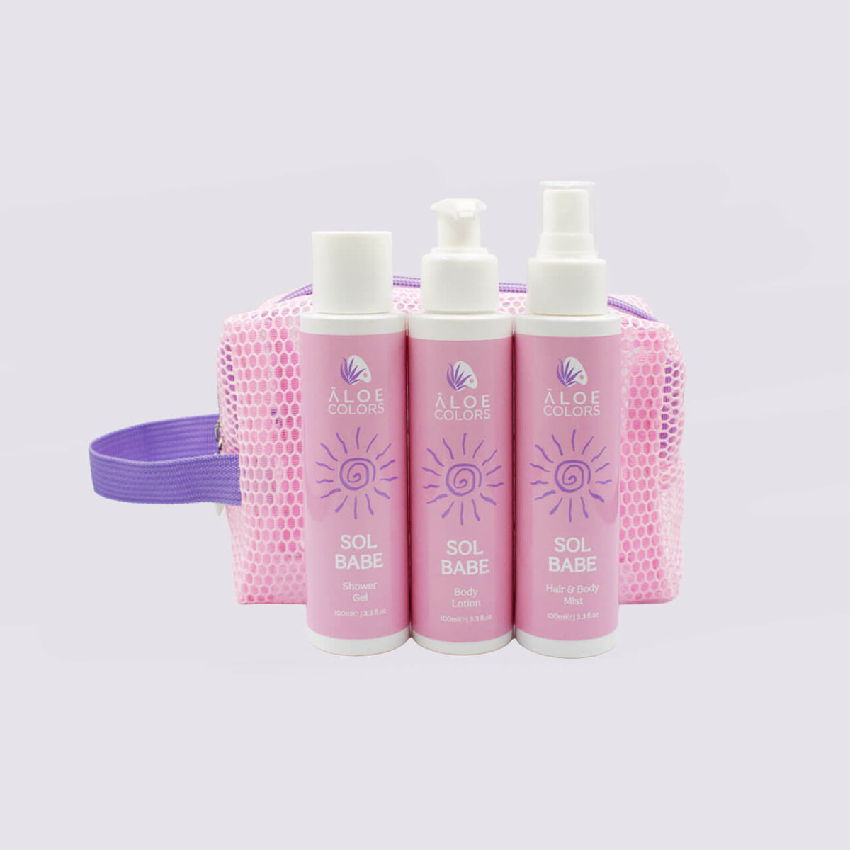 Summer Bag -Sol Babe- Shower Gel + Mist + Body Lotion | Aloe+ Colors