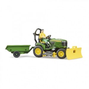 Bruder Τρακτεράκι για Γκαζόν John Deere με Κηπουρό και Τρέιλερ (BR062104)