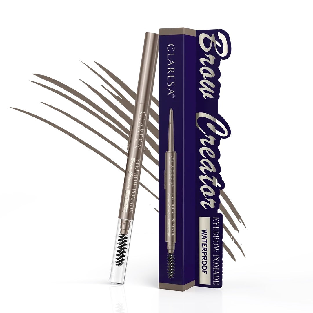 CLARESA | Eyebrow Pomade Pencil 01 Taupe | Waterproof Brow Definer & Shaper | CEBPP01
