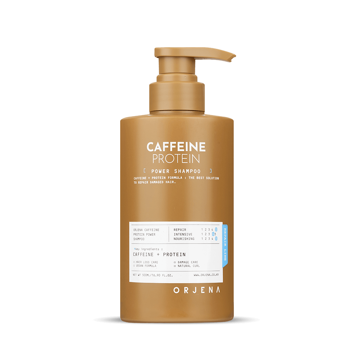 Caffeine Protein Power Shampoo 500ml | Orjena