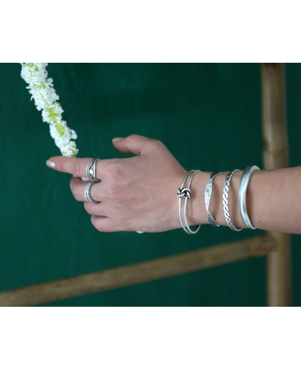 Gorgeous Plain Silver Bracelet