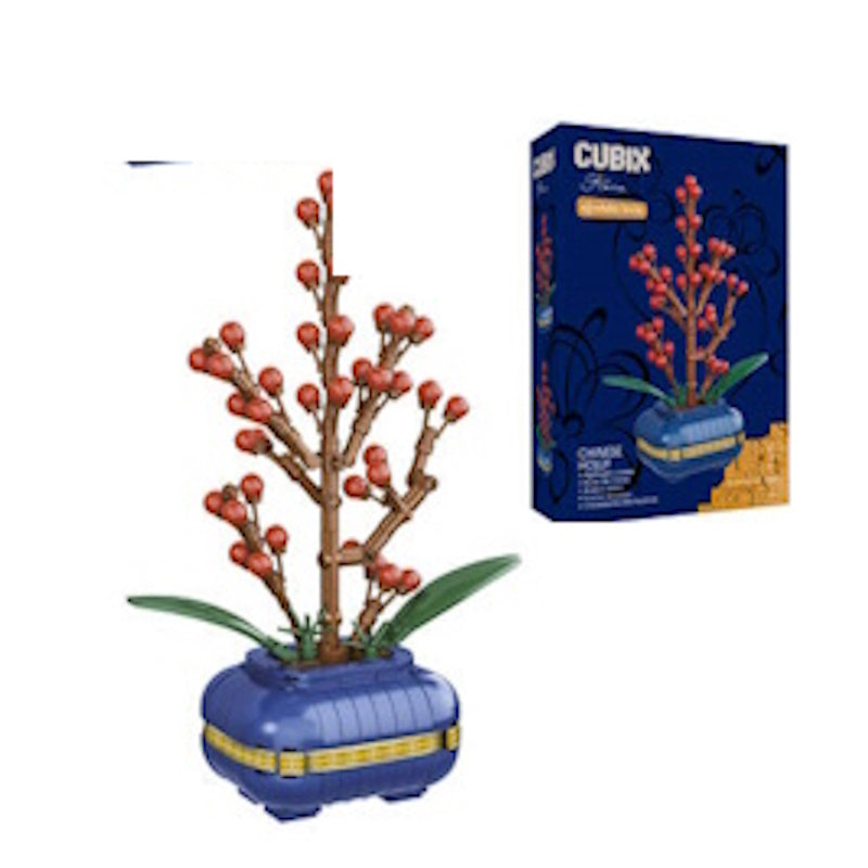 Cubix Κατασκευή Λουλουδιών με Τουβλάκια (Chinese Holly)